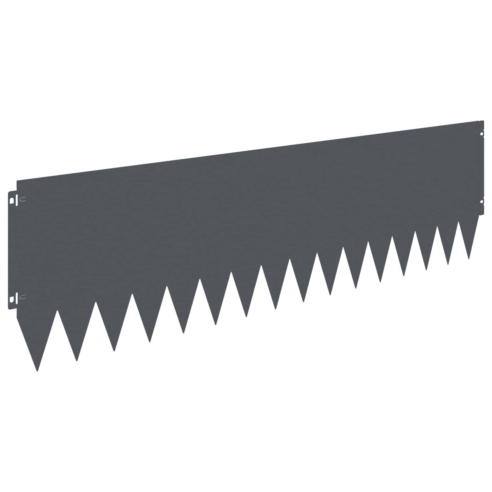 vidaXL Krawężnik do trawnika 20 szt. 103 x 30 cm Stal antracytowy