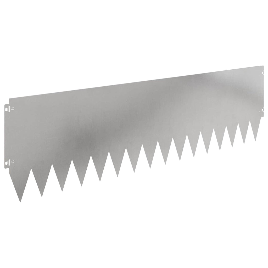 vidaXL Krawężnik do trawnika 20 pcs 103 x 30 cm Stal srebrny