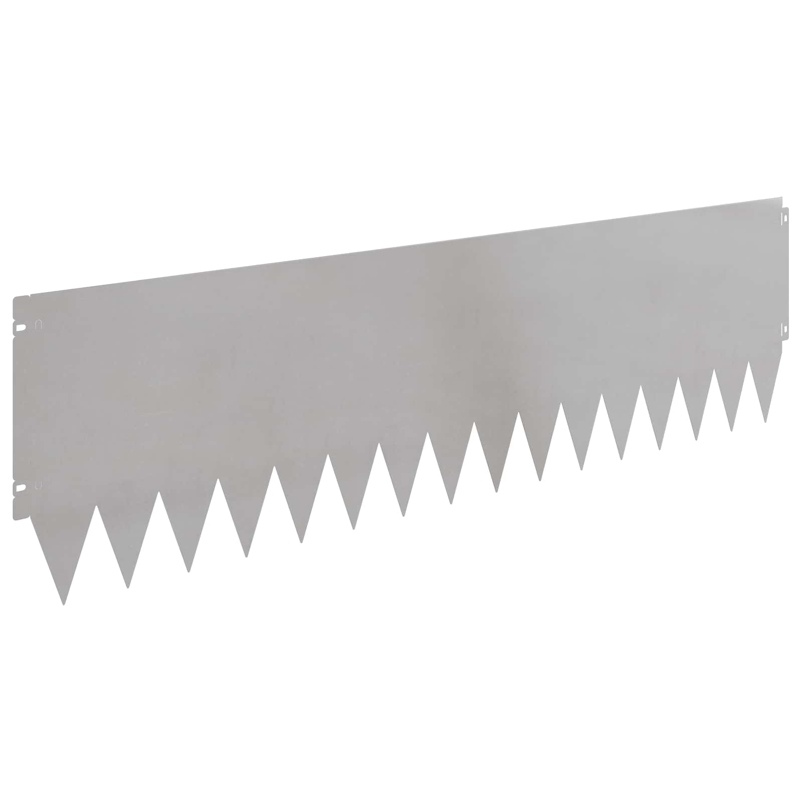 vidaXL Krawężnik do trawnika 20 pcs 103 x 30 cm Stal srebrny