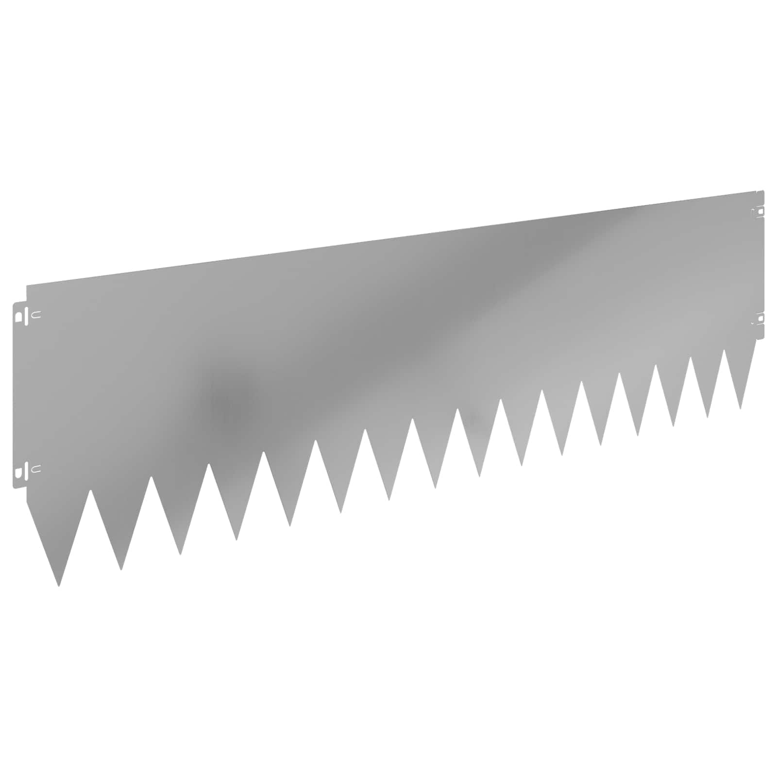 vidaXL Krawężnik do trawnika 20 pcs 103 x 30 cm Stal srebrny