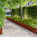 vidaXL Krawężnik do trawnika 20 pcs 103 x 30 cm Stal Rdzawy