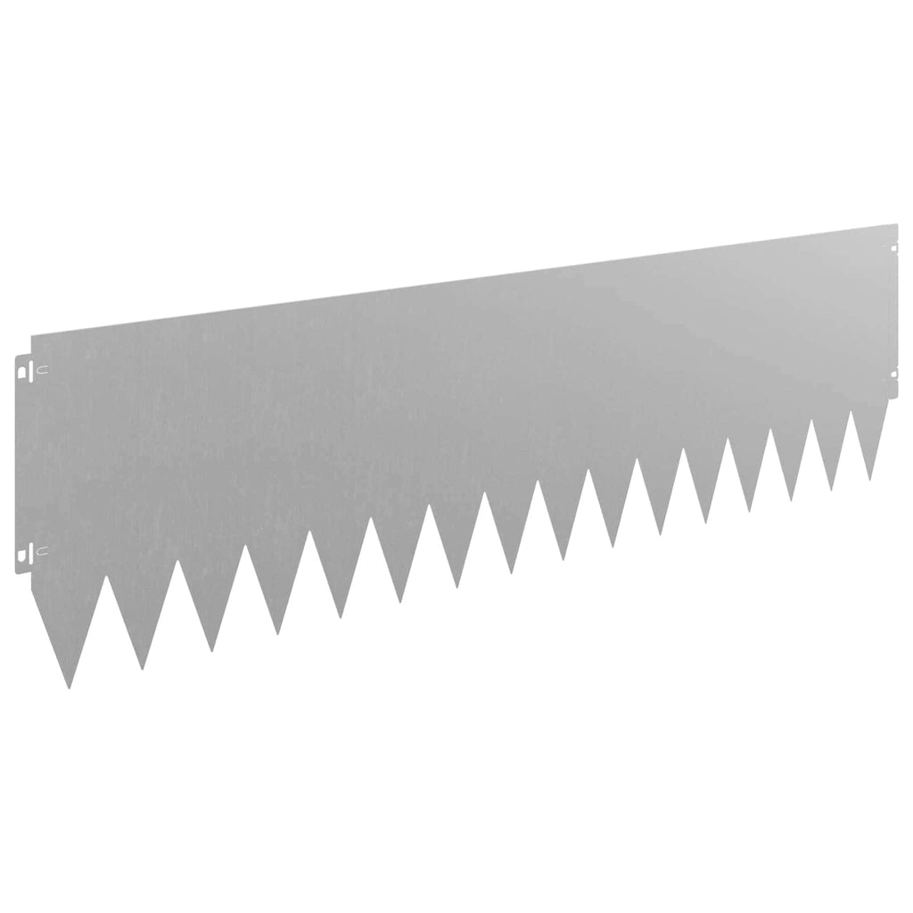 vidaXL Krawężnik do trawnika 20 pcs 103 x 30 cm Stal Rdzawy