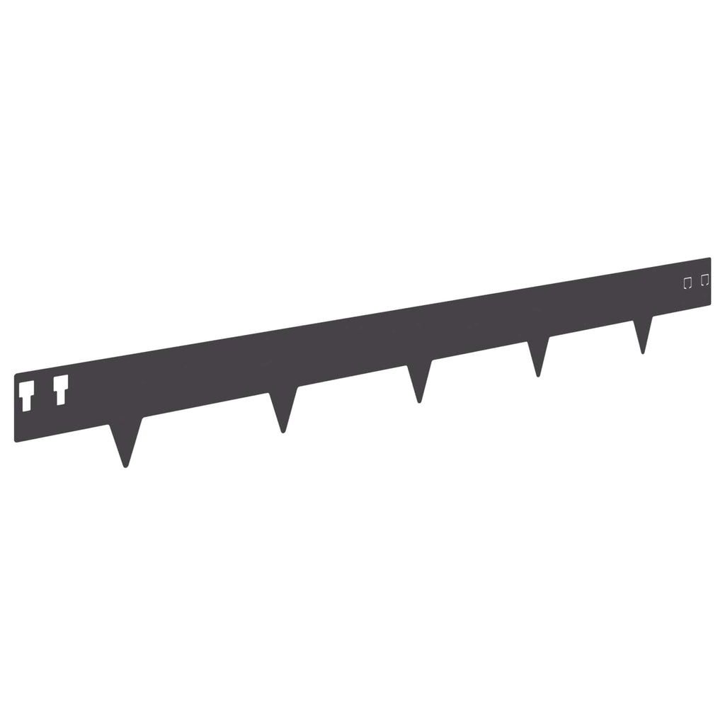 vidaXL Krawężnik do trawnika 10 pcs 100 x 12 cm Stal Czarny