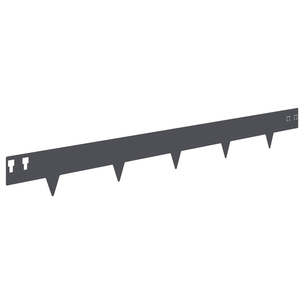 vidaXL Krawężnik do trawnika 20 pcs 100 x 12 cm Stal antracytowy