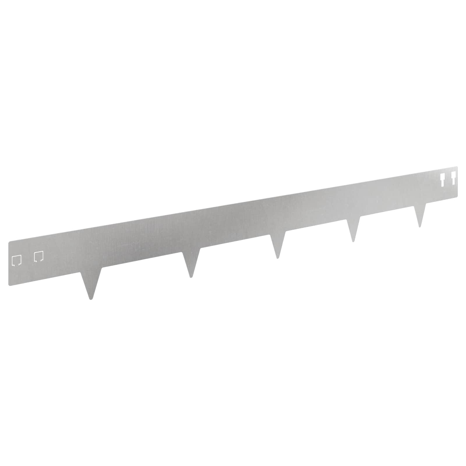vidaXL Krawężnik do trawnika 20 pcs 100 x 12 cm Stal srebrny