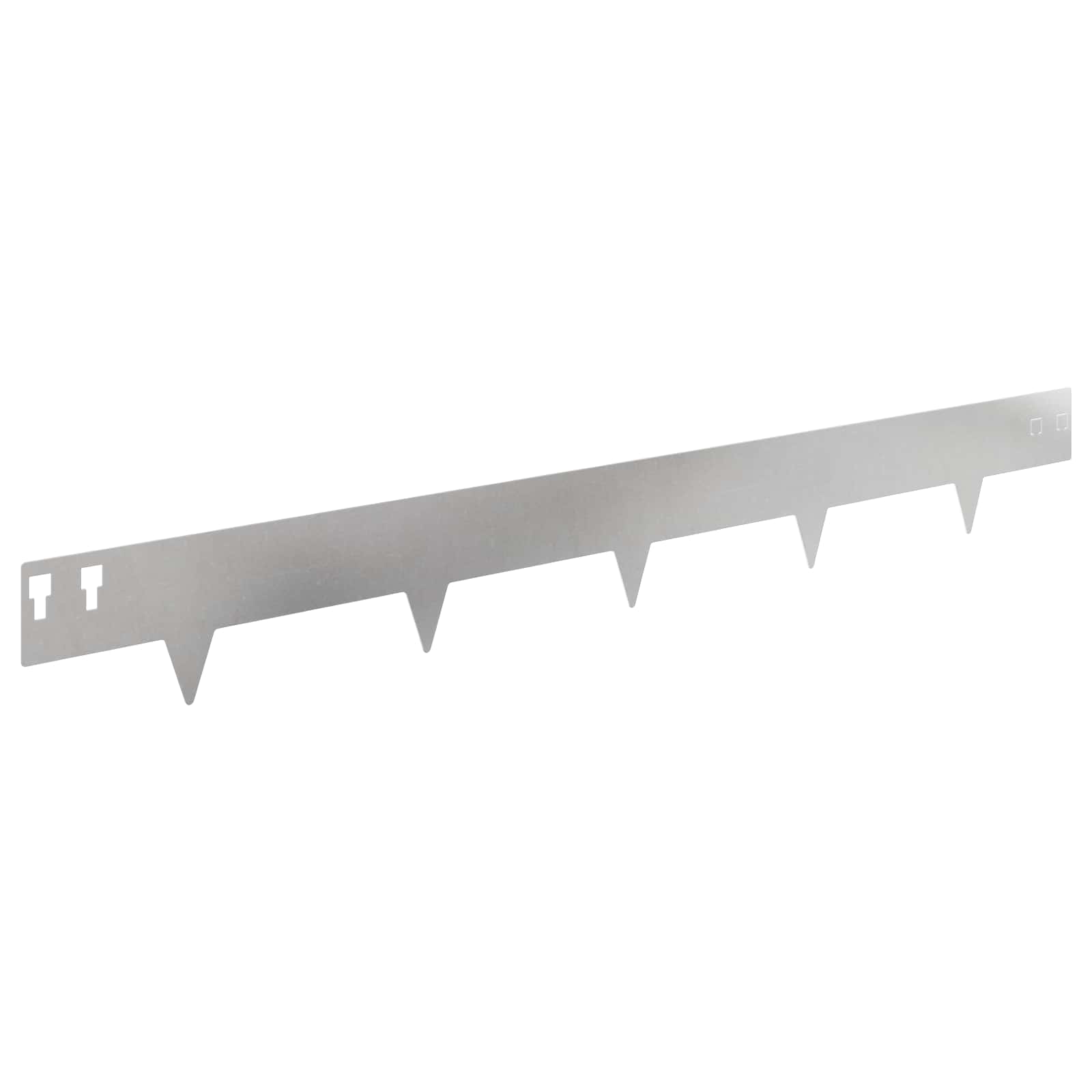 vidaXL Krawężnik do trawnika 50 pcs 100 x 12 cm Stal srebrny