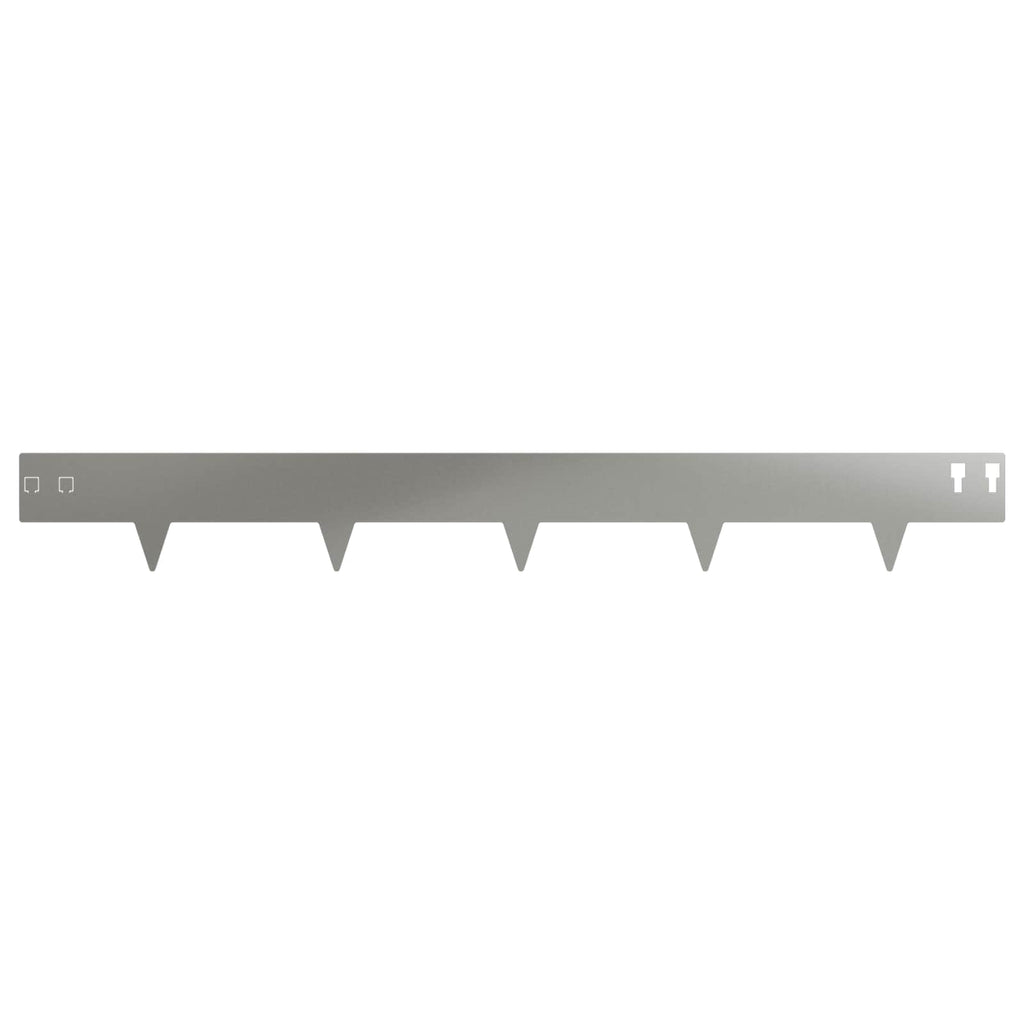 vidaXL Krawężnik do trawnika 10 pcs 100 x 12 cm Stal srebrny