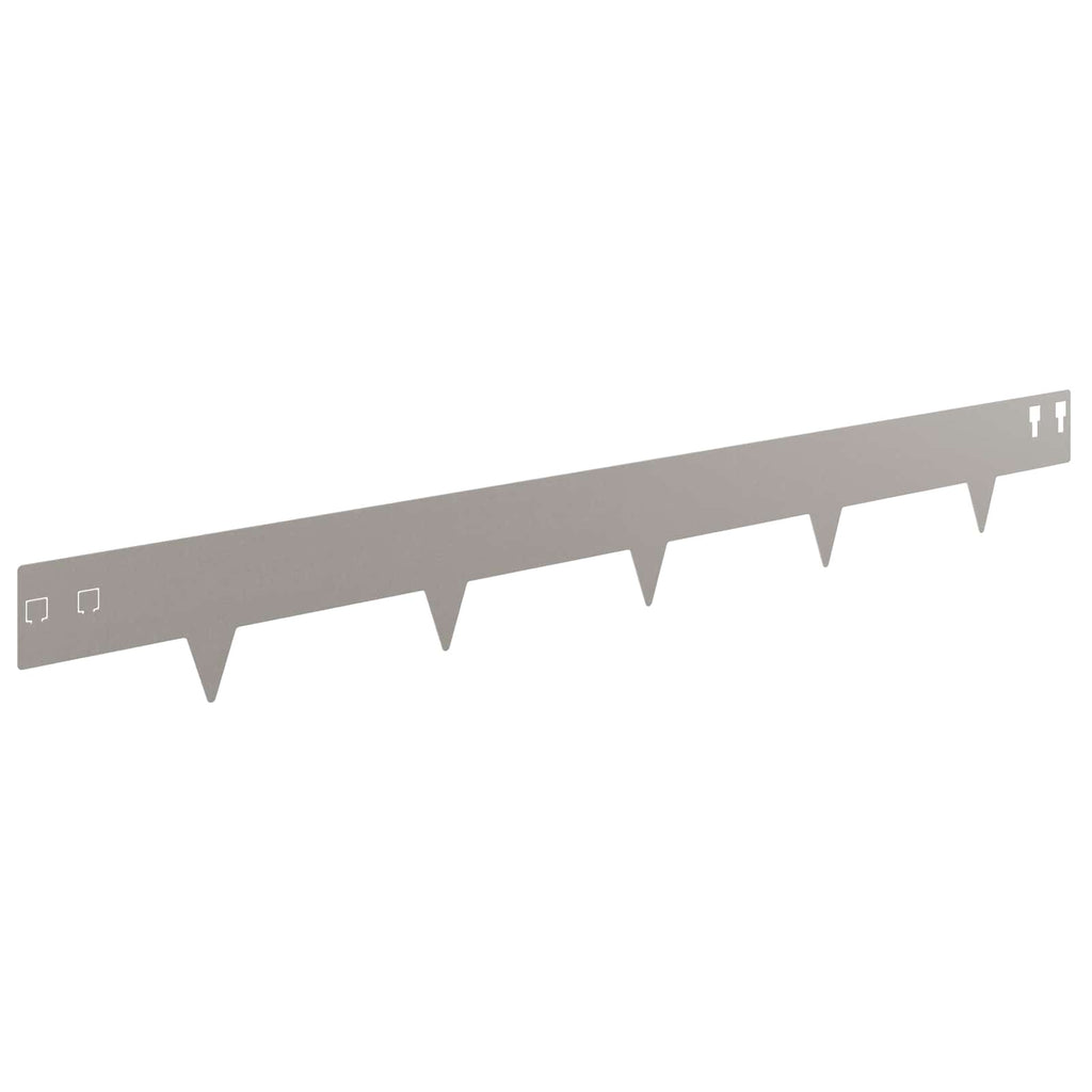 vidaXL Krawężnik do trawnika 10 pcs 100 x 12 cm Stal Rdzawy