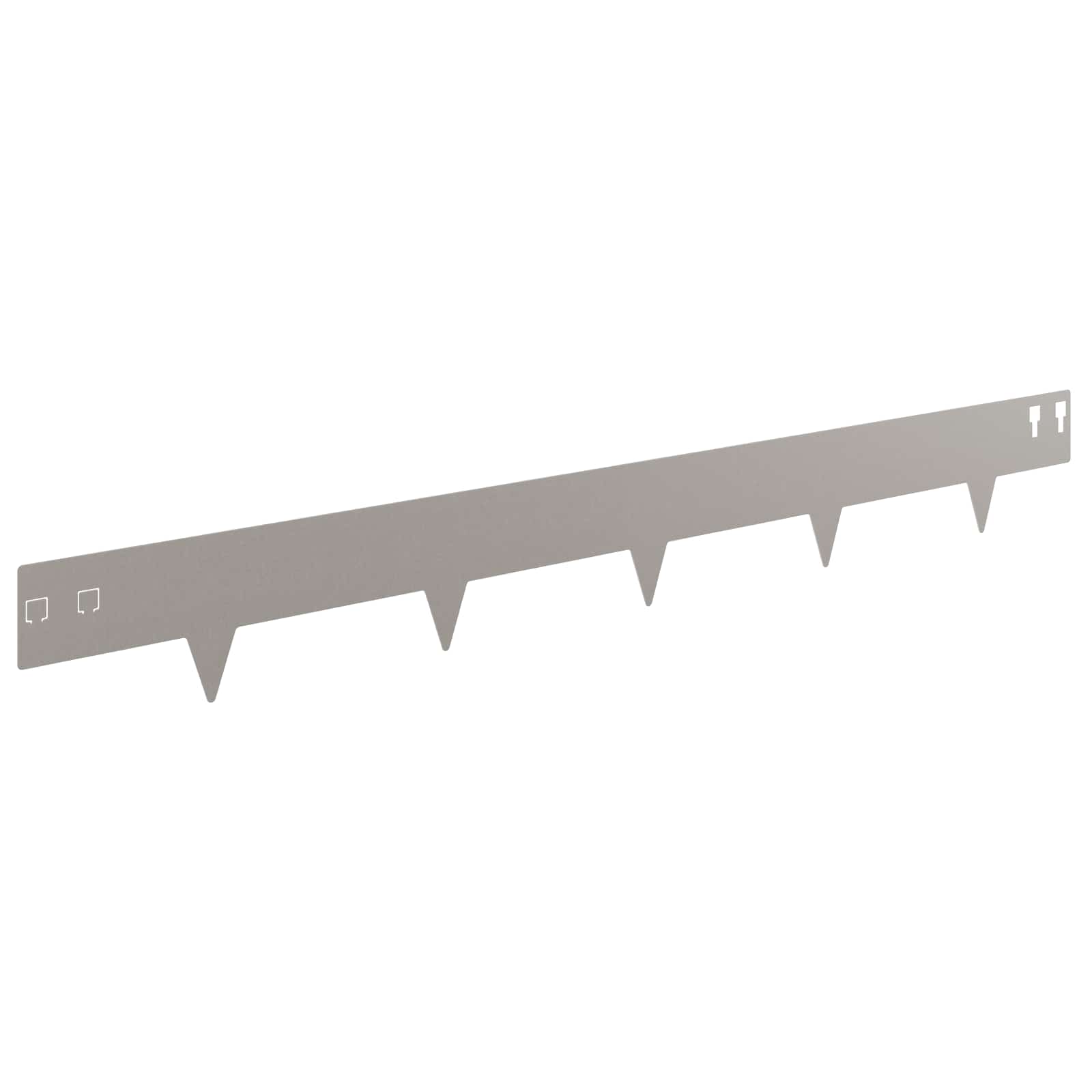 vidaXL Krawężnik do trawnika 10 pcs 100 x 12 cm Stal Rdzawy