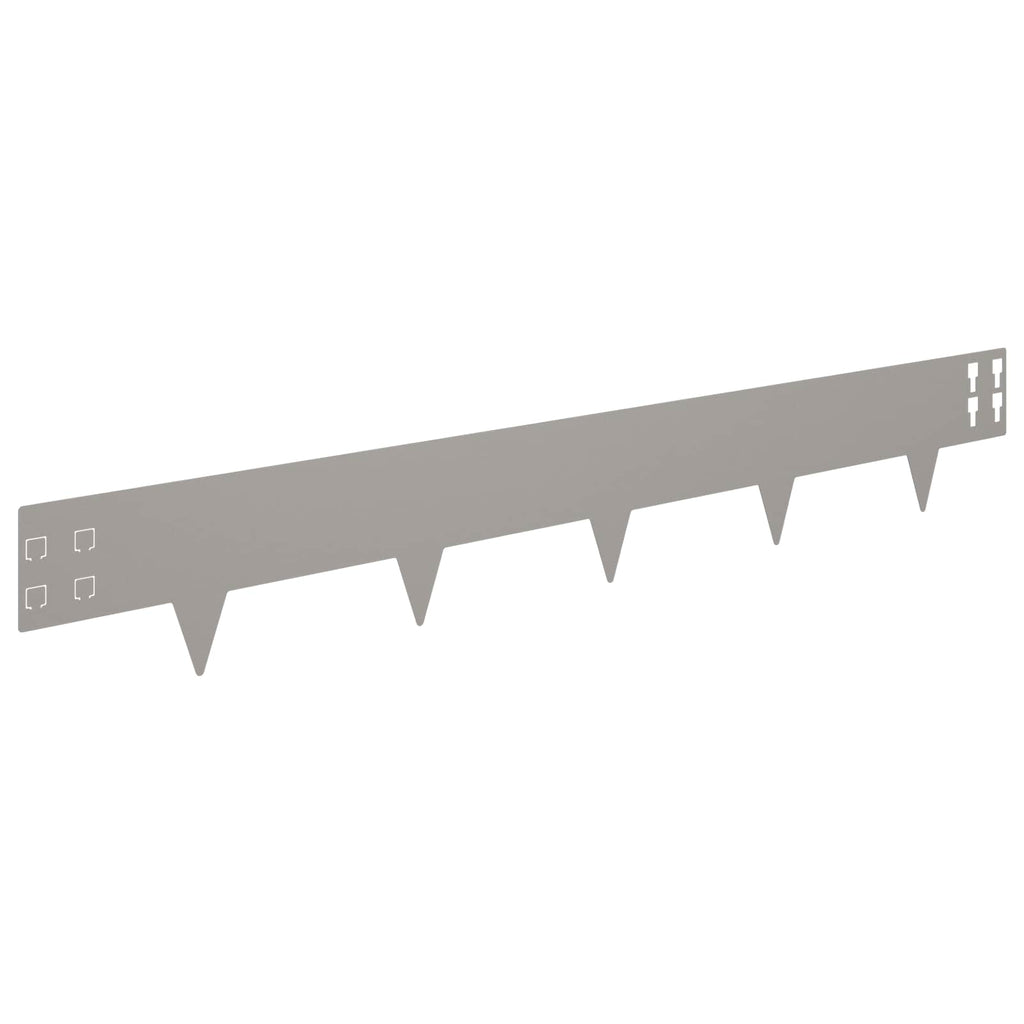 vidaXL Krawężnik do trawnika 50 pcs 100 x 15 cm Stal Rdzawy