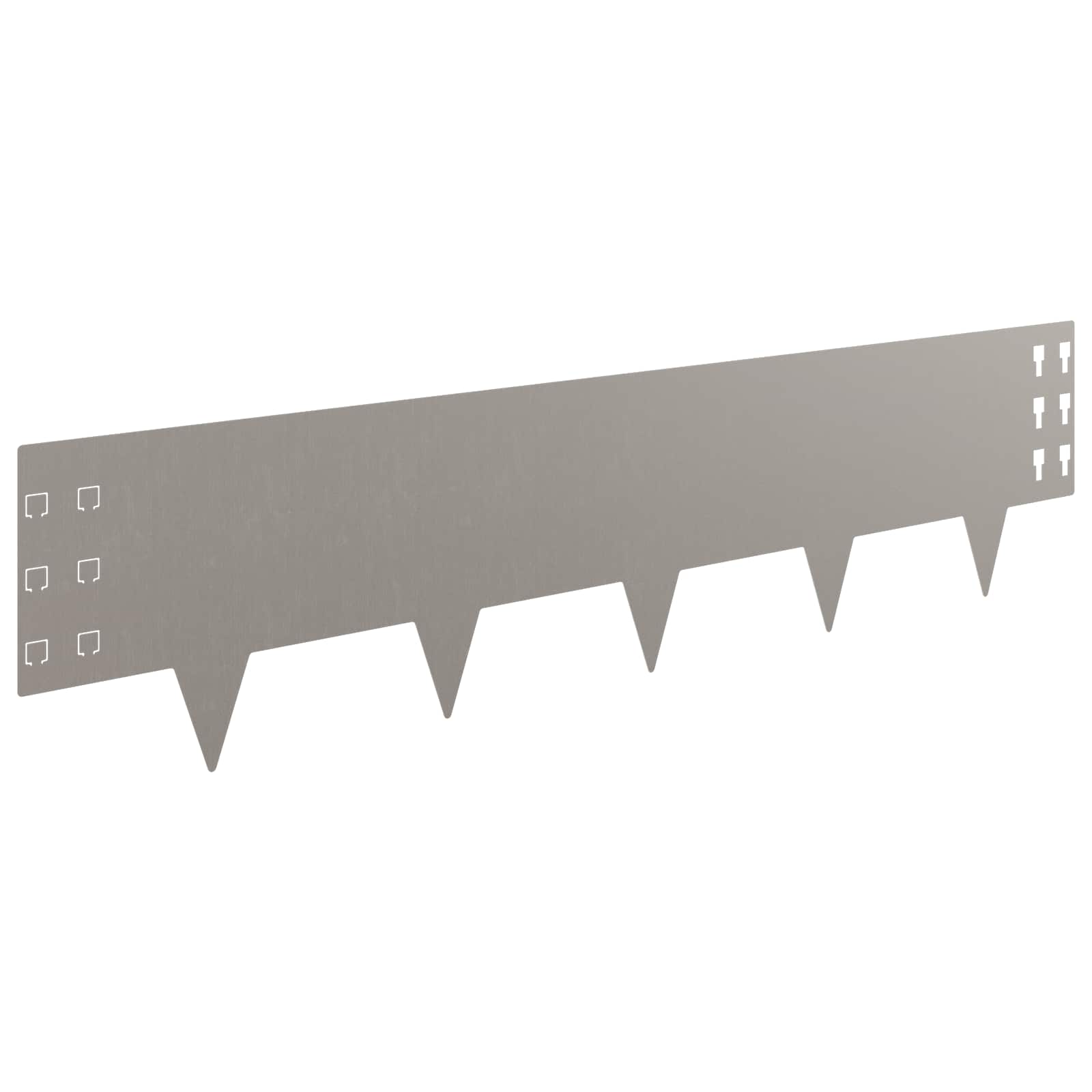 vidaXL Krawężnik do trawnika 20 pcs 100 x 25 cm Stal Rdzawy