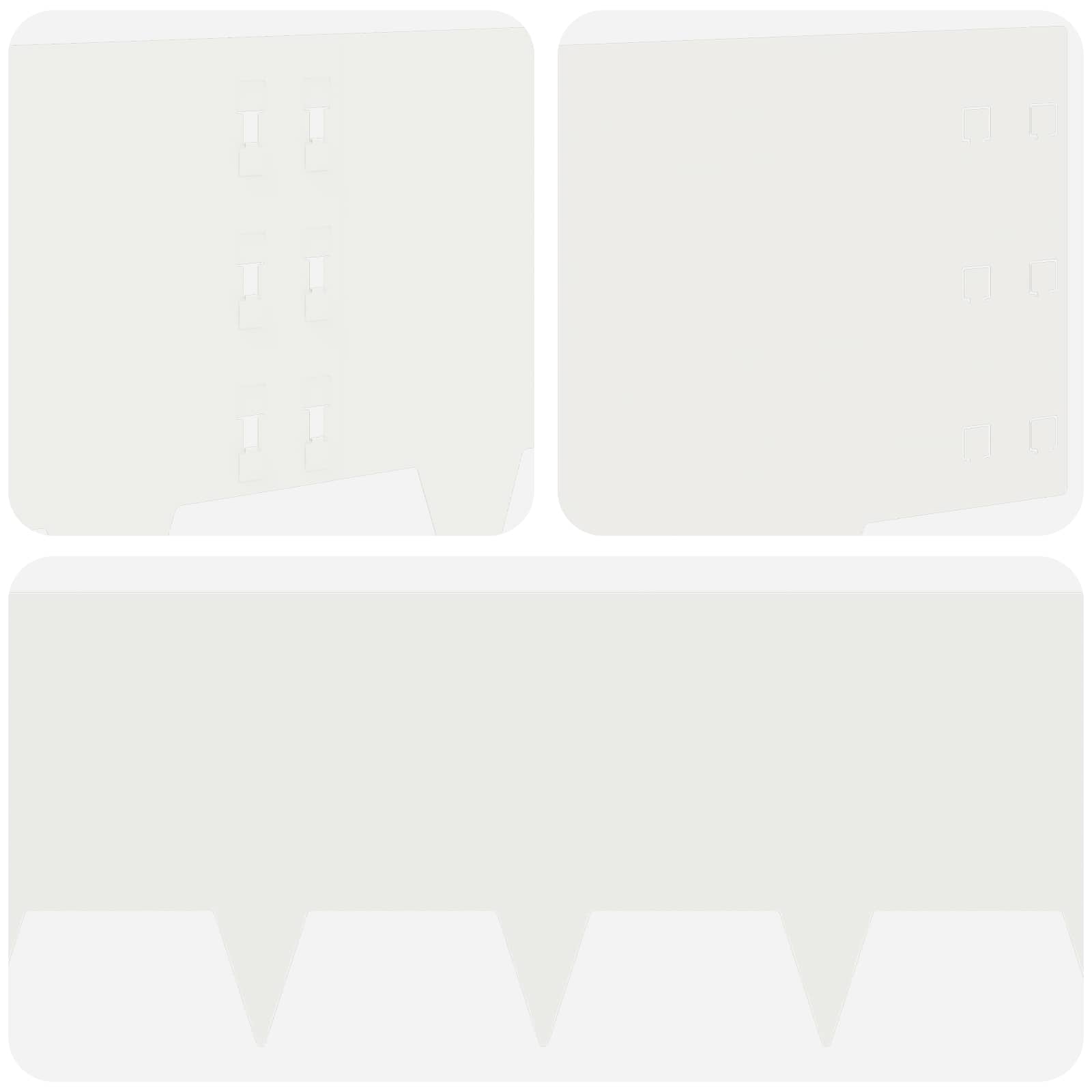 vidaXL Krawężnik do trawnika 30 pcs 100 x 30 cm Stal Biały