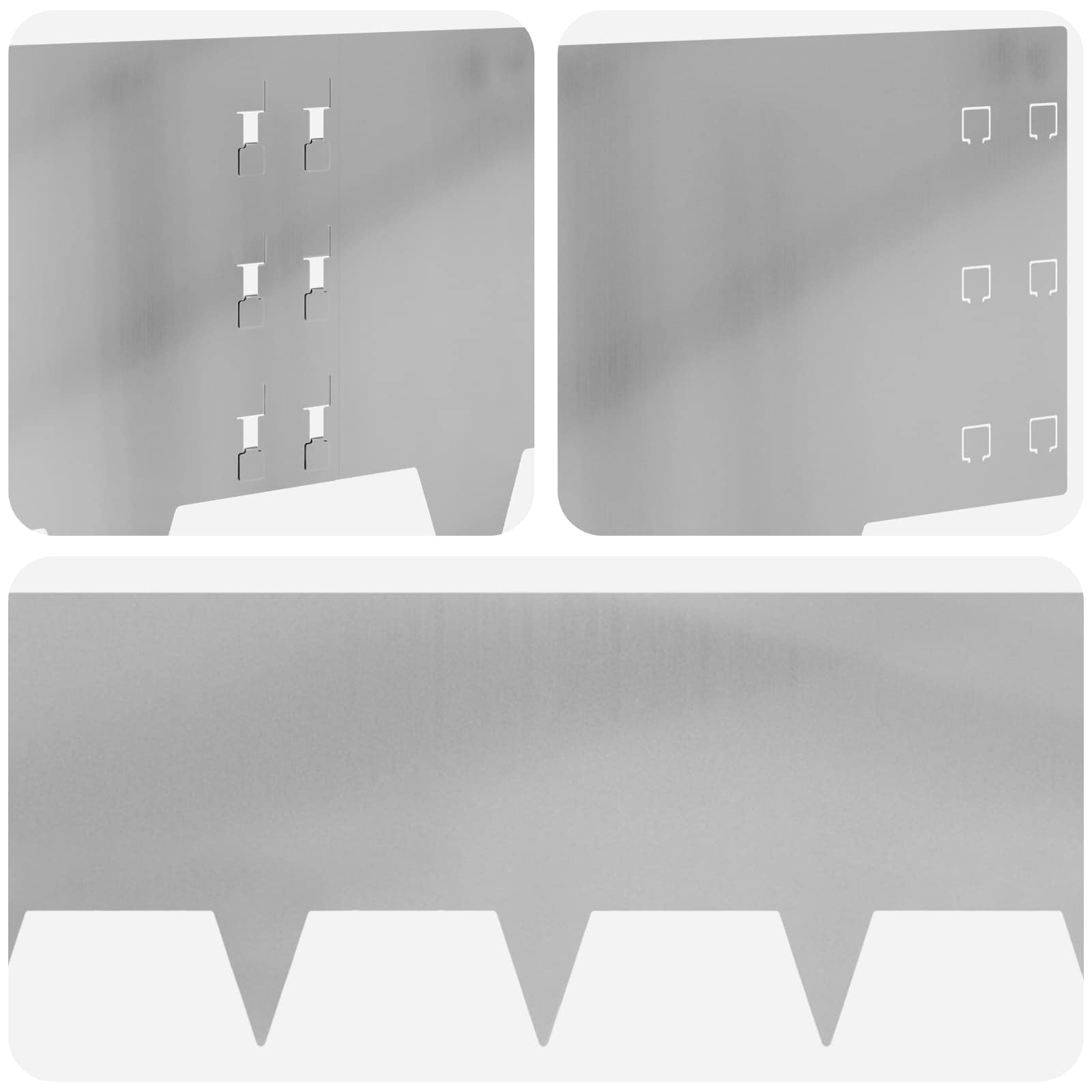 vidaXL Krawężnik do trawnika 10 pcs 100 x 30 cm Stal srebrny