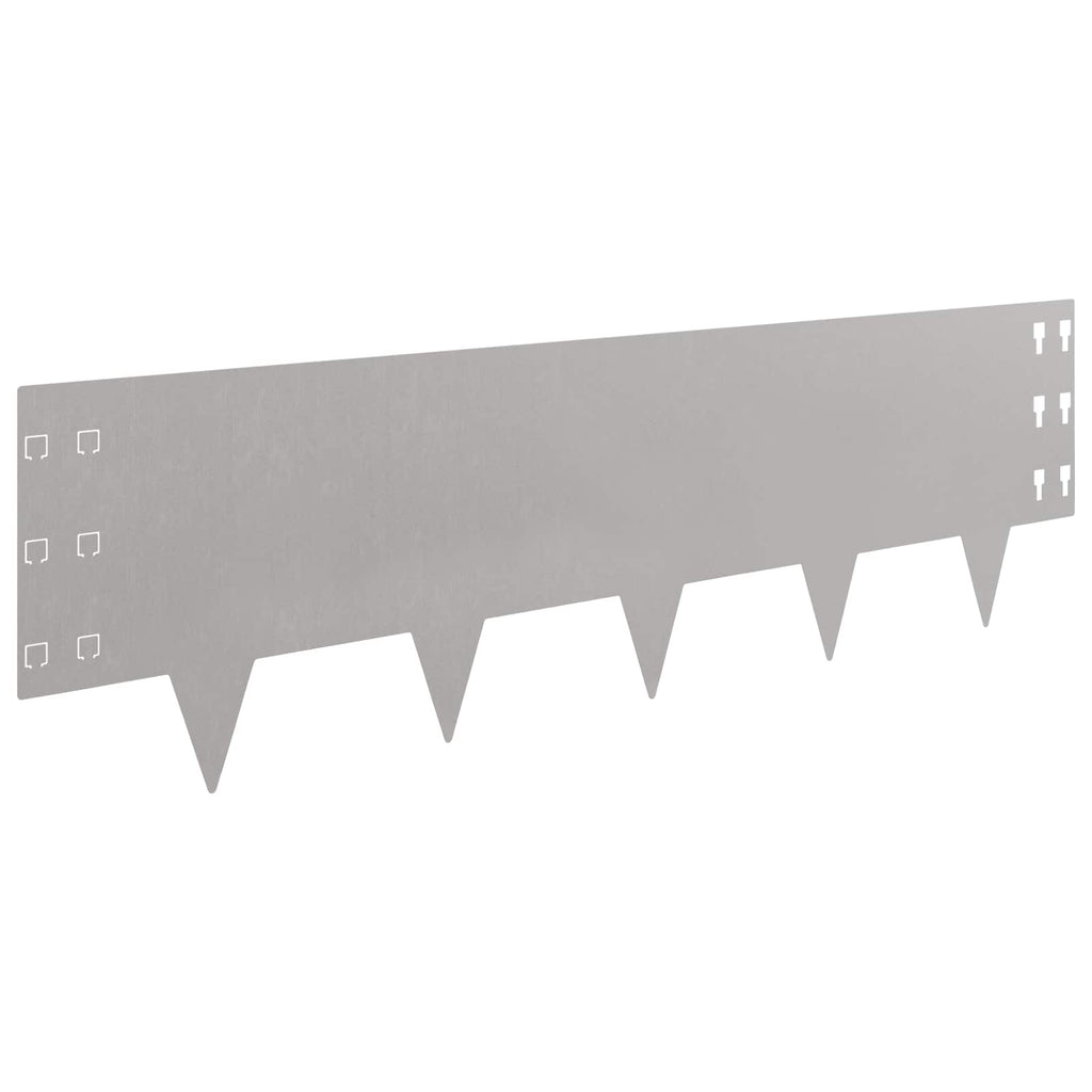 vidaXL Krawężnik do trawnika 20 pcs 100 x 30 cm Stal Rdzawy