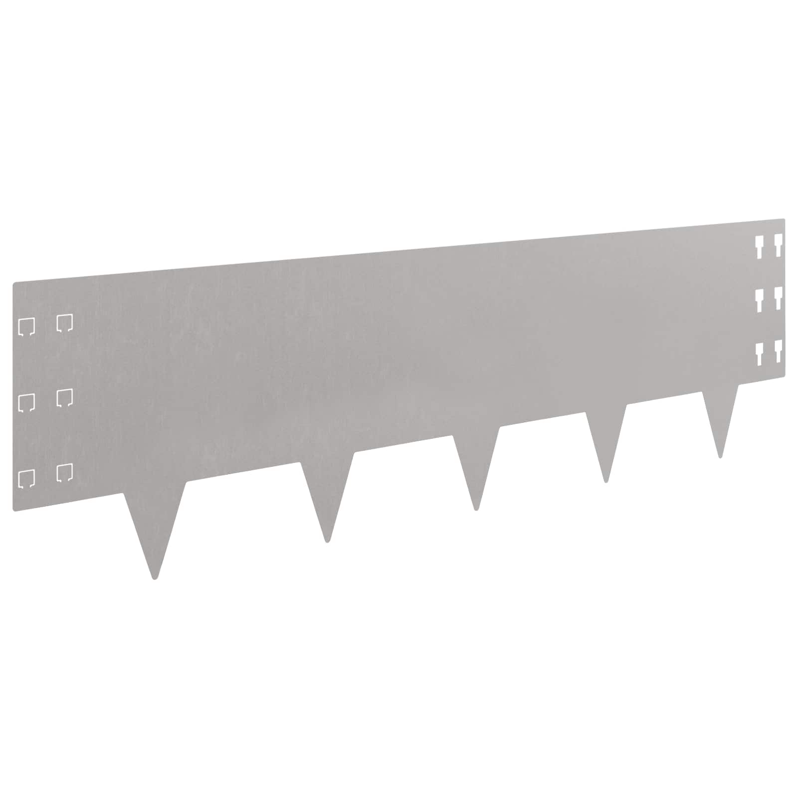 vidaXL Krawężnik do trawnika 30 pcs 100 x 30 cm Stal Rdzawy