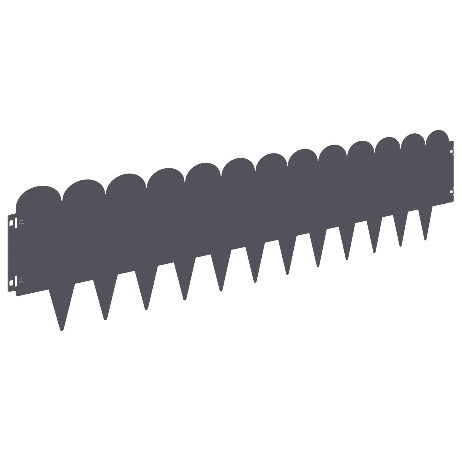 vidaXL Krawężnik do trawnika 20 pcs 103 x 25 cm Stal antracytowy