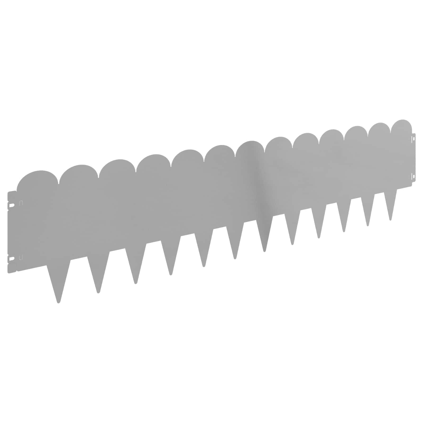 vidaXL Krawężnik do trawnika 20 pcs 103 x 25 cm Stal srebrny