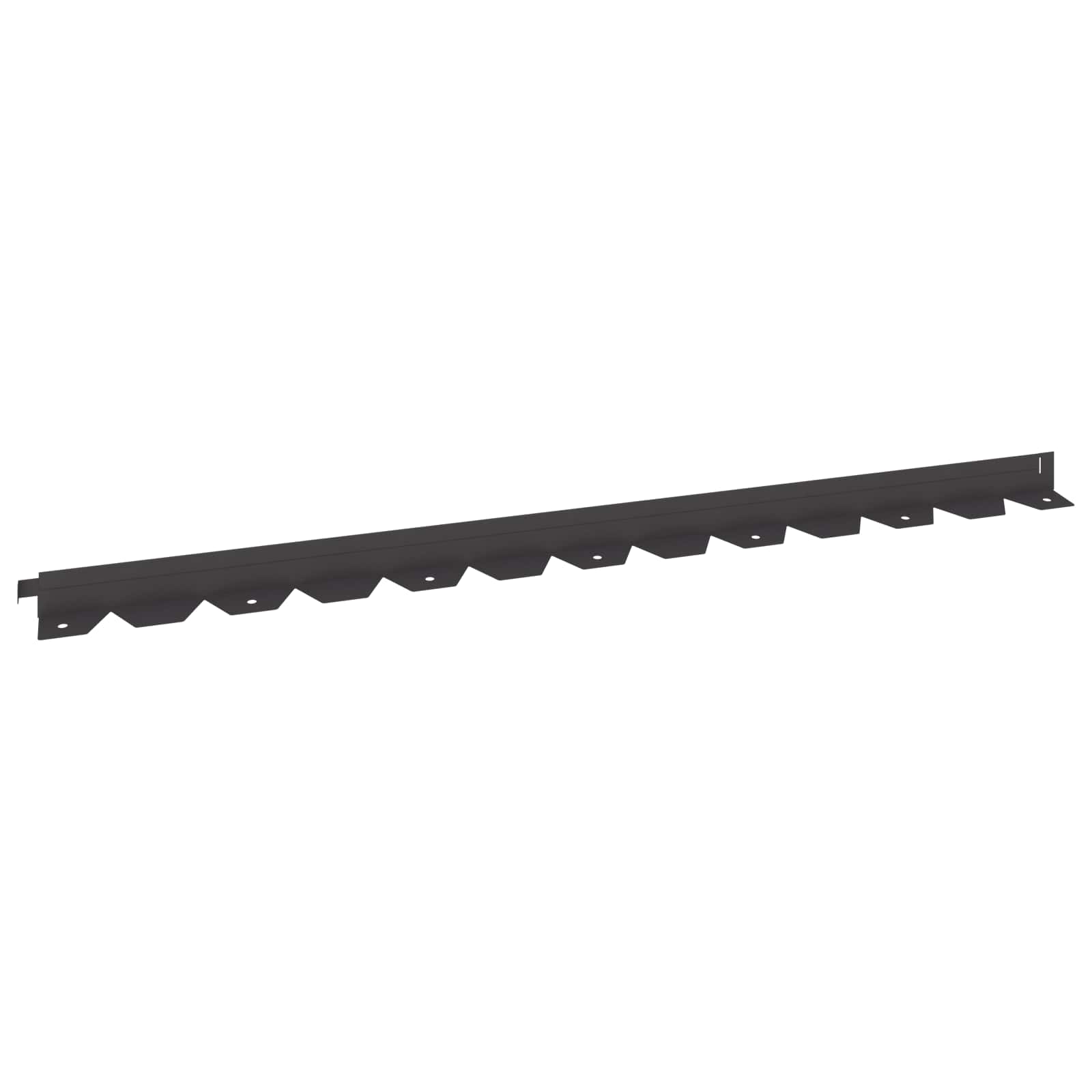 vidaXL Krawężnik do trawnika 10 pcs 102 x 4 x 4 cm Stal Czarny