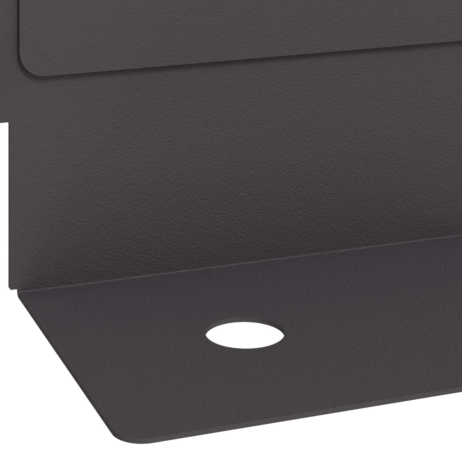vidaXL Krawężnik do trawnika 30 pcs 102 x 4 x 4 cm Stal Czarny