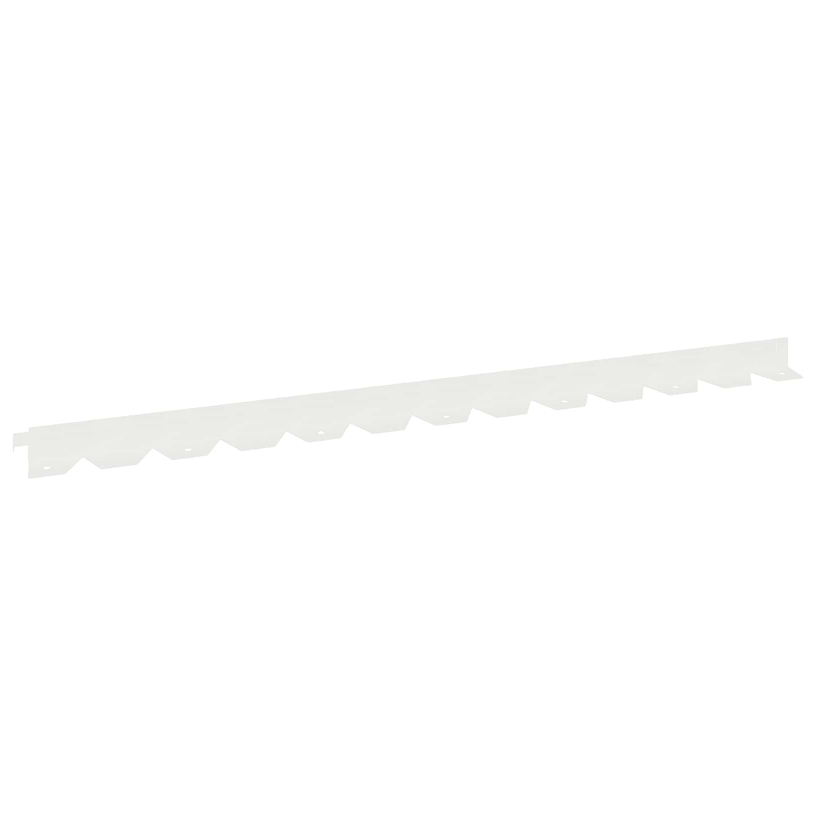 vidaXL Krawężnik do trawnika 10 pcs 102 x 4 x 4 cm Stal Biały