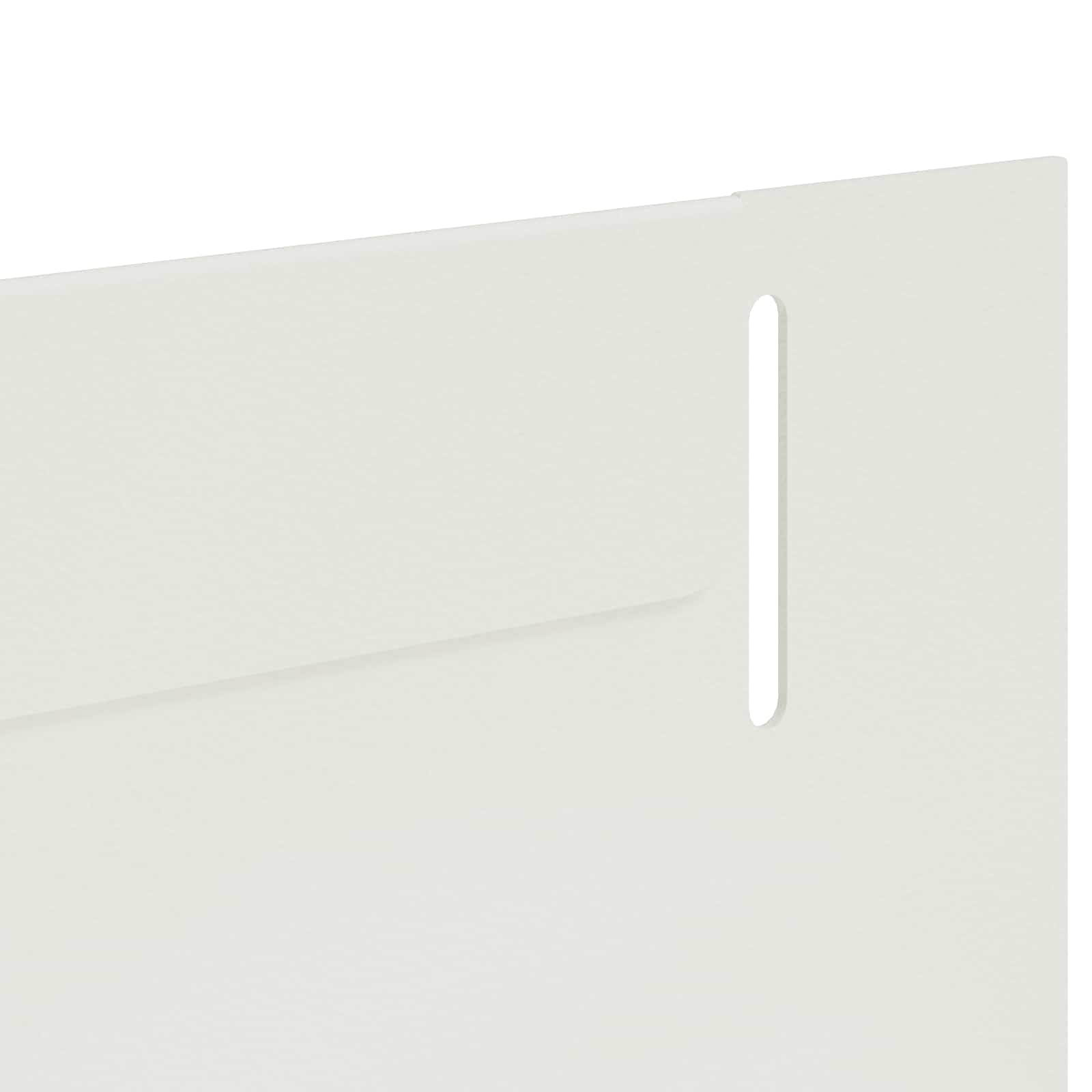 vidaXL Krawężnik do trawnika 20 pcs 102 x 4 x 4 cm Stal Biały