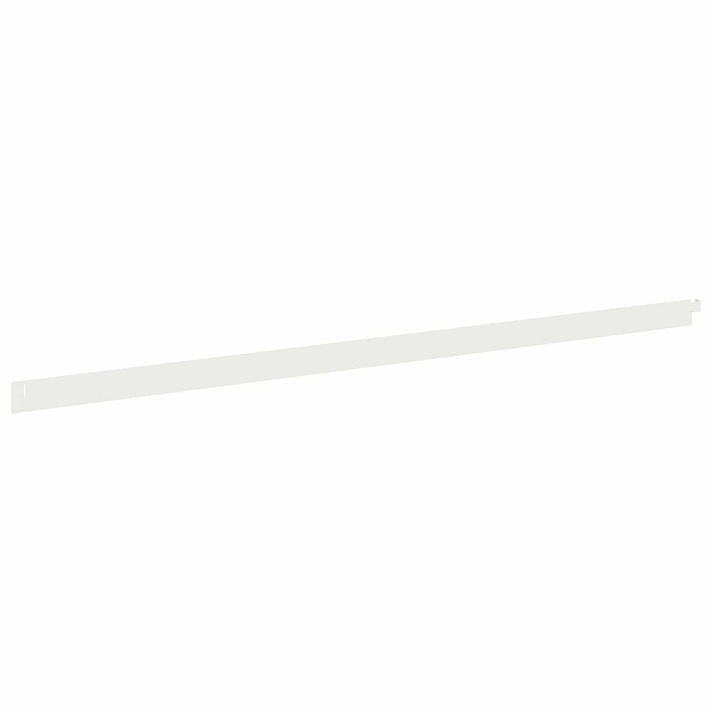 vidaXL Krawężnik do trawnika 20 pcs 102 x 4 x 4 cm Stal Biały
