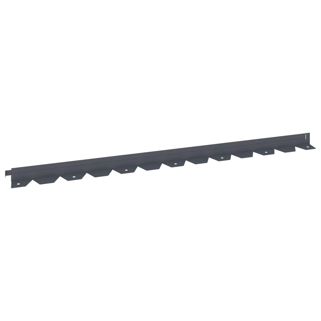 vidaXL Krawężnik do trawnika 30 pcs 102 x 4 x 4 cm Stal antracytowy