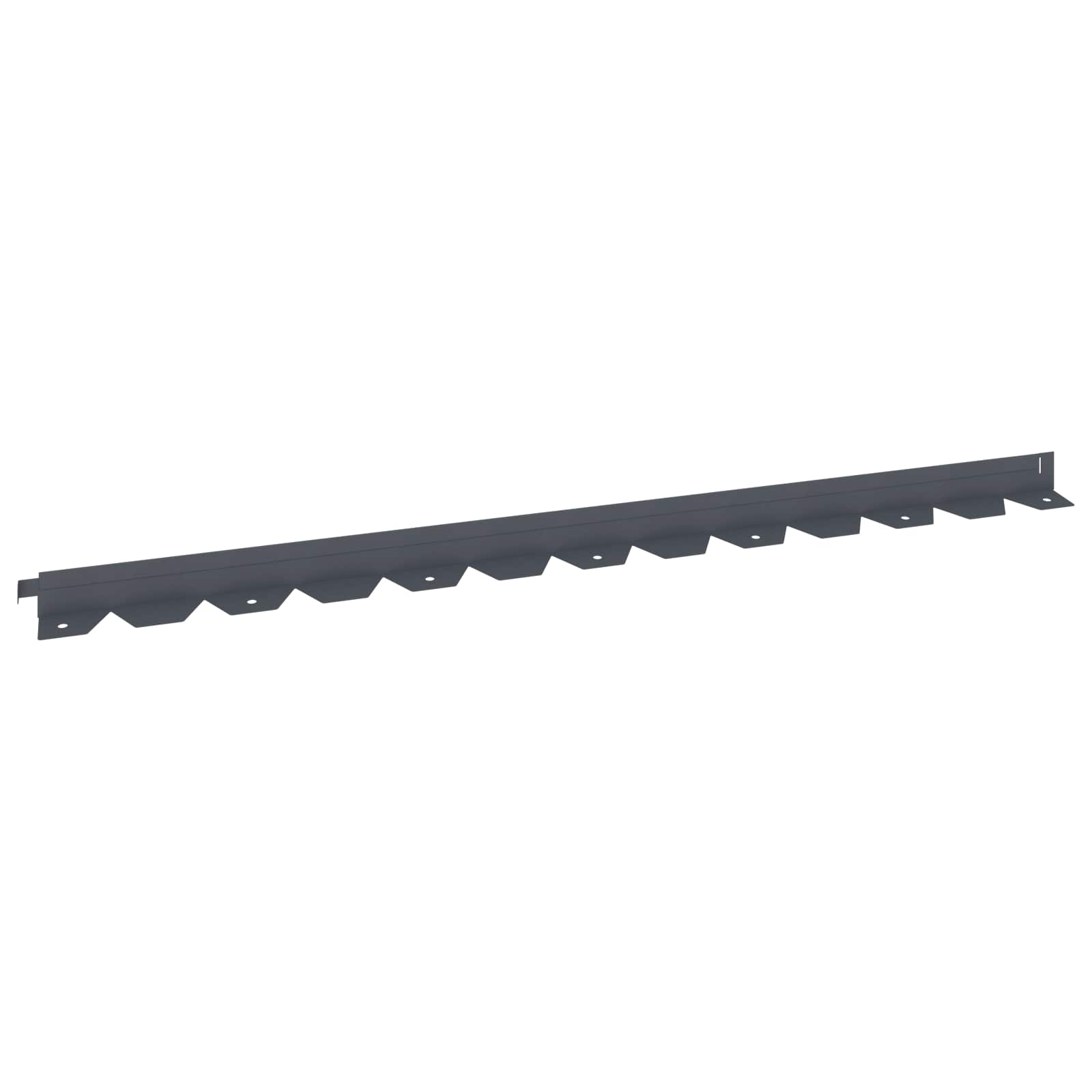 vidaXL Krawężnik do trawnika 30 pcs 102 x 4 x 4 cm Stal antracytowy