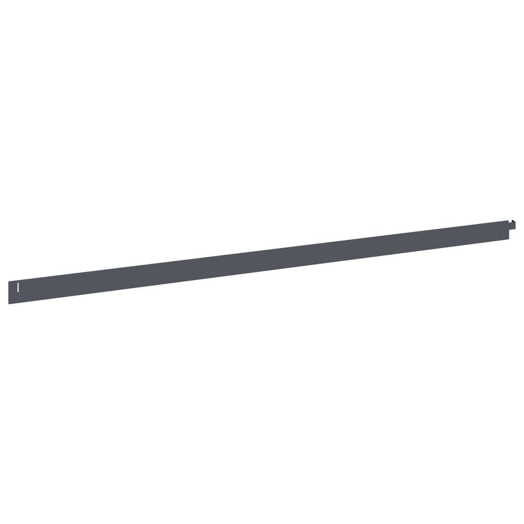 vidaXL Krawężnik do trawnika 50 pcs 102 x 4 x 4 cm Stal antracytowy