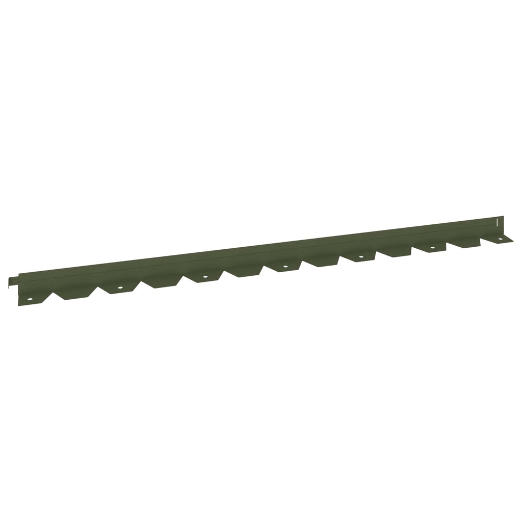 vidaXL Krawężnik do trawnika 50 szt. 102 x 4 x 4 cm Stal