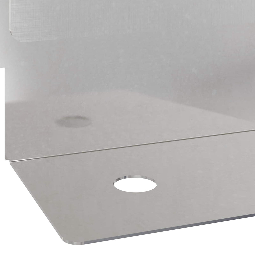 vidaXL Krawężnik do trawnika 30 pcs 102 x 4 x 4 cm Stal srebrny