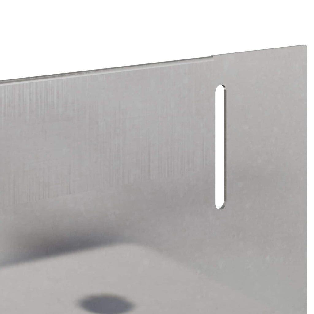 vidaXL Krawężnik do trawnika 50 pcs 102 x 4 x 4 cm Stal srebrny