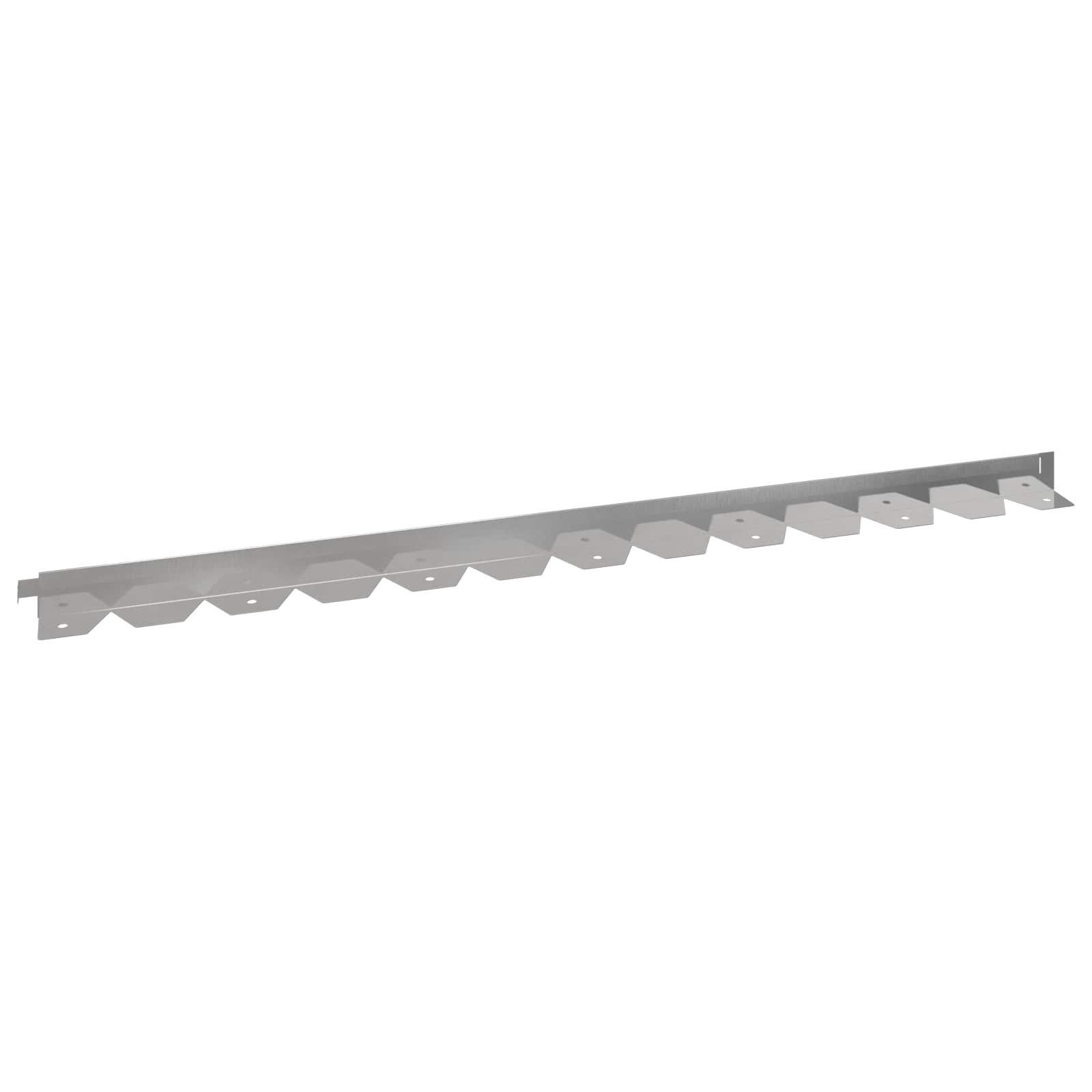 vidaXL Krawężnik do trawnika 50 pcs 102 x 4 x 4 cm Stal srebrny