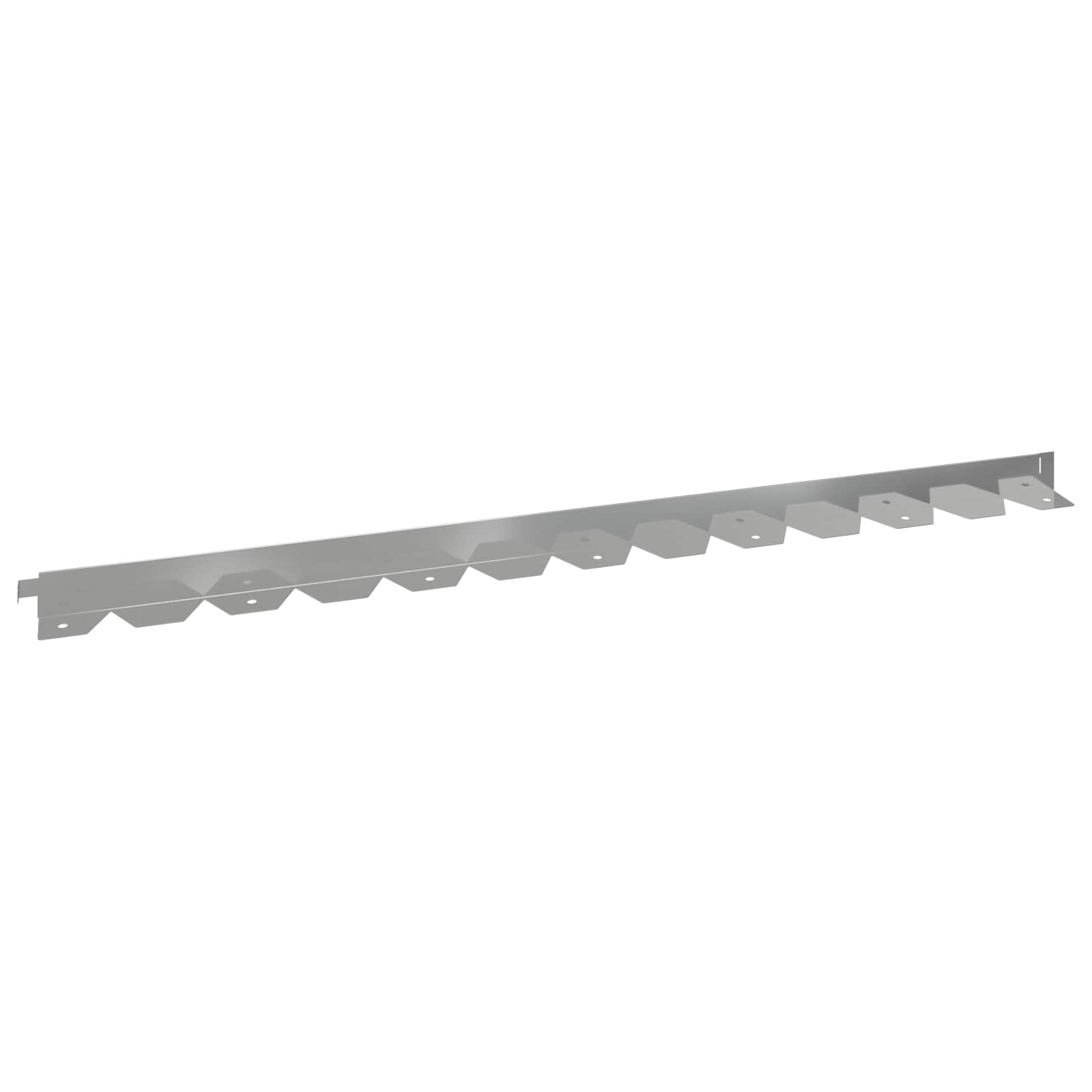 vidaXL Krawężnik do trawnika 10 pcs 102 x 4 x 4 cm Stal srebrny