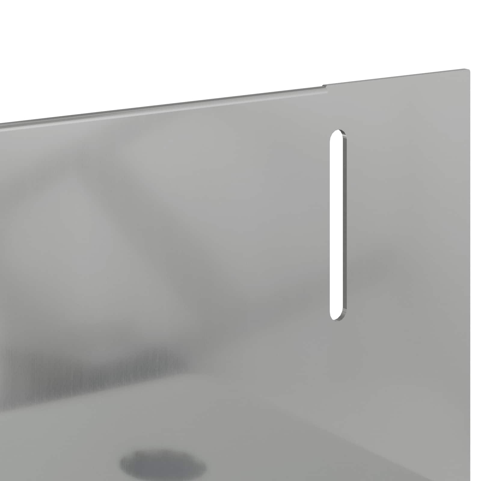 vidaXL Krawężnik do trawnika 30 pcs 102 x 4 x 4 cm Stal srebrny