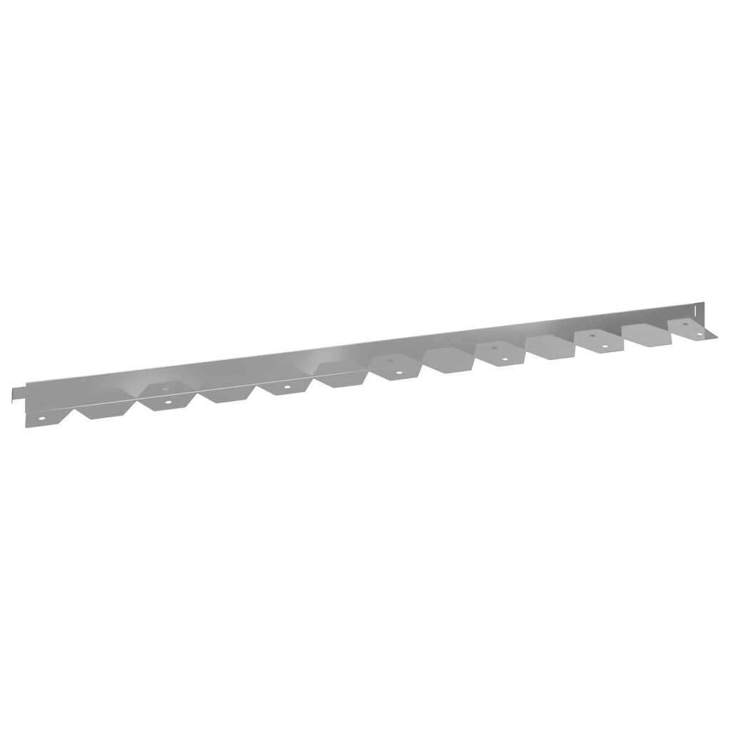 vidaXL Krawężnik do trawnika 30 pcs 102 x 4 x 4 cm Stal srebrny