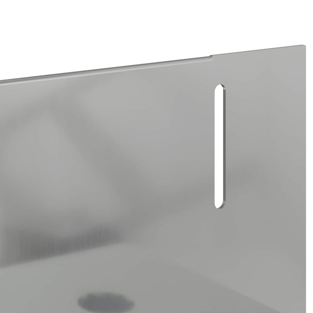 vidaXL Krawężnik do trawnika 50 pcs 102 x 4 x 4 cm Stal srebrny