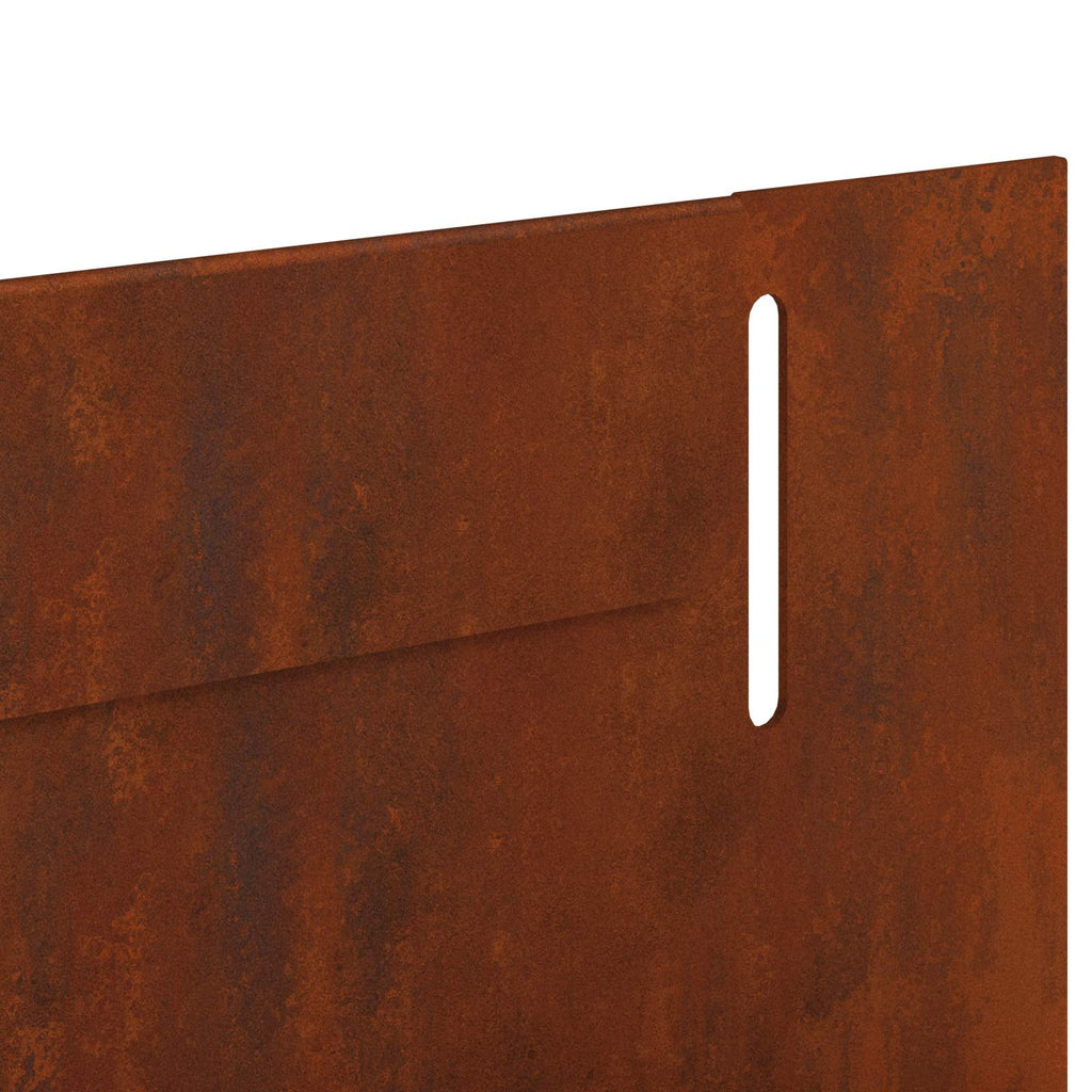 vidaXL Krawężnik do trawnika 10 pcs 102 x 4 x 4 cm Stal Rdzawy