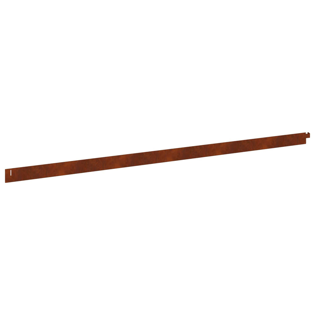 vidaXL Krawężnik do trawnika 20 pcs 102 x 4 x 4 cm Stal Rdzawy