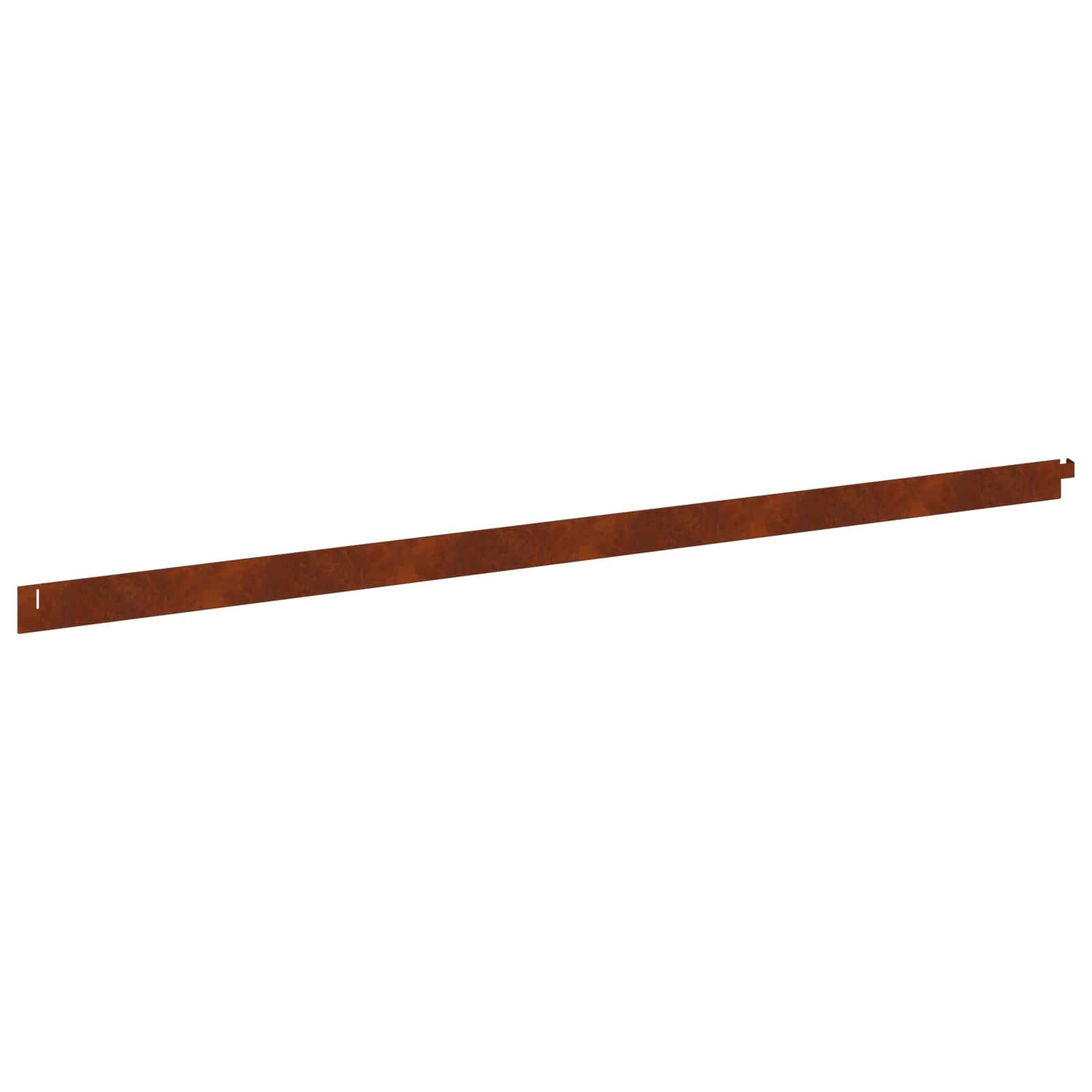 vidaXL Krawężnik do trawnika 50 pcs 102 x 4 x 4 cm Stal Rdzawy