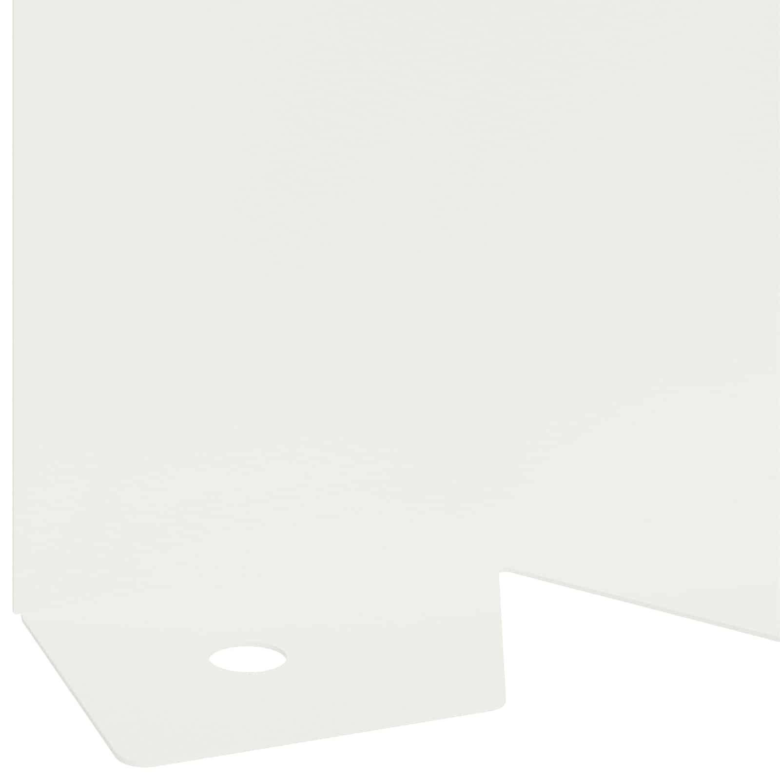 vidaXL Krawężnik do trawnika 10 pcs 102 x 10 x 4 cm Stal Biały