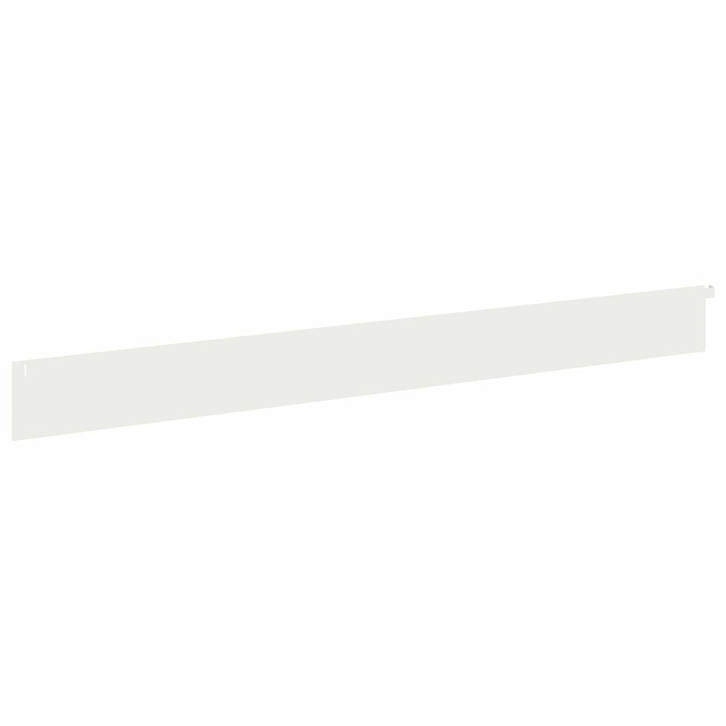 vidaXL Krawężnik do trawnika 10 pcs 102 x 10 x 4 cm Stal Biały