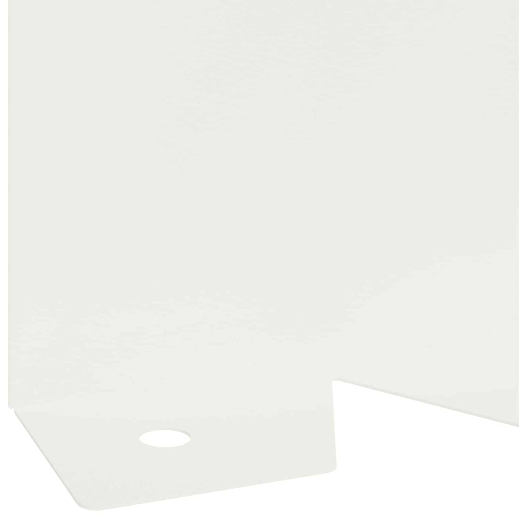 vidaXL Krawężnik do trawnika 20 pcs 102 x 10 x 4 cm Stal Biały