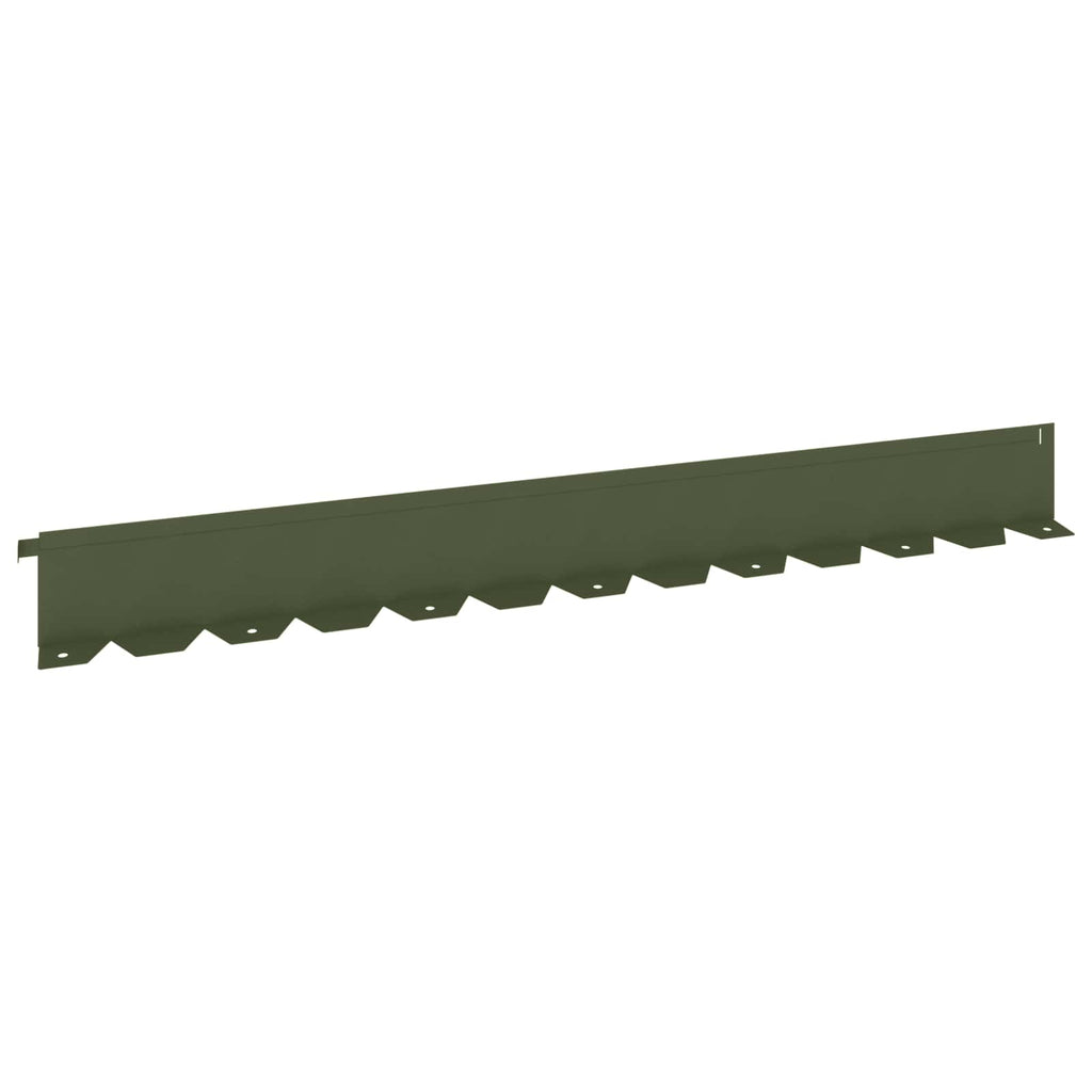 vidaXL Krawężnik do trawnika 20 szt. 102 x 10 x 4 cm Stal