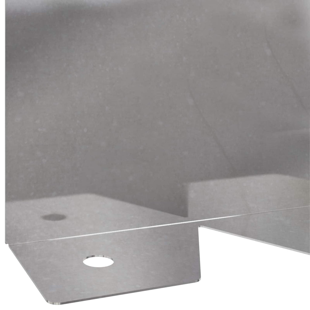 vidaXL Krawężnik do trawnika 10 pcs 102 x 10 x 4 cm Stal srebrny