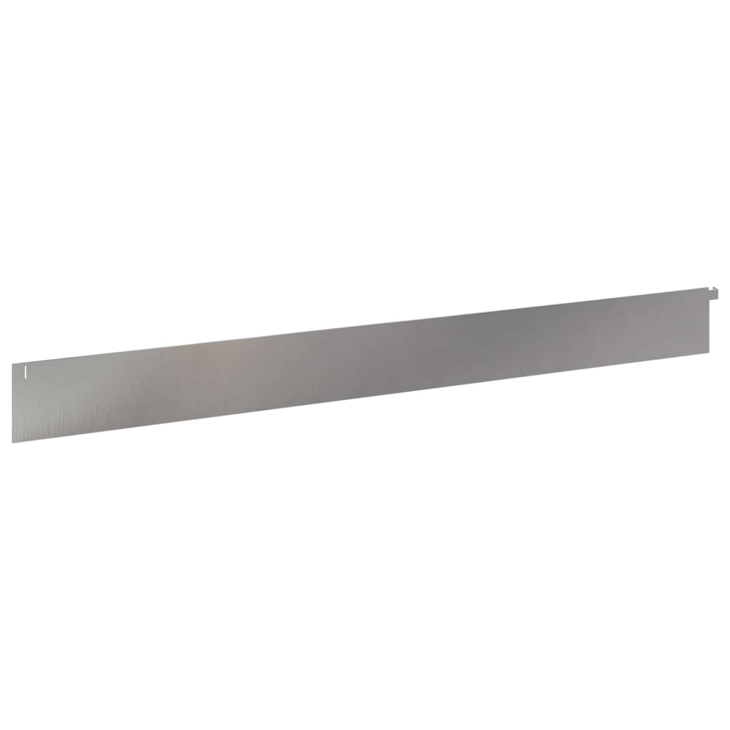 vidaXL Krawężnik do trawnika 20 pcs 102 x 10 x 4 cm Stal srebrny
