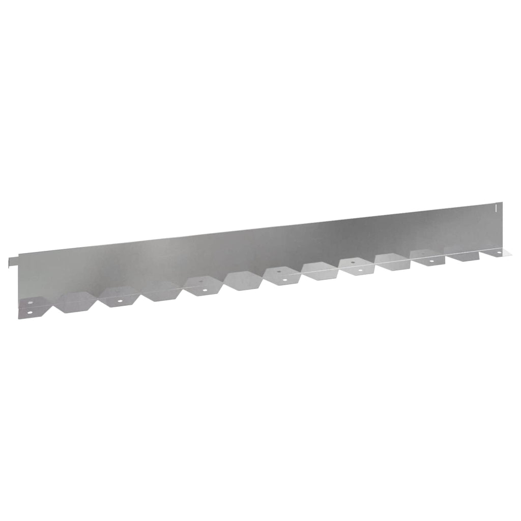 vidaXL Krawężnik do trawnika 30 pcs 102 x 10 x 4 cm Stal srebrny