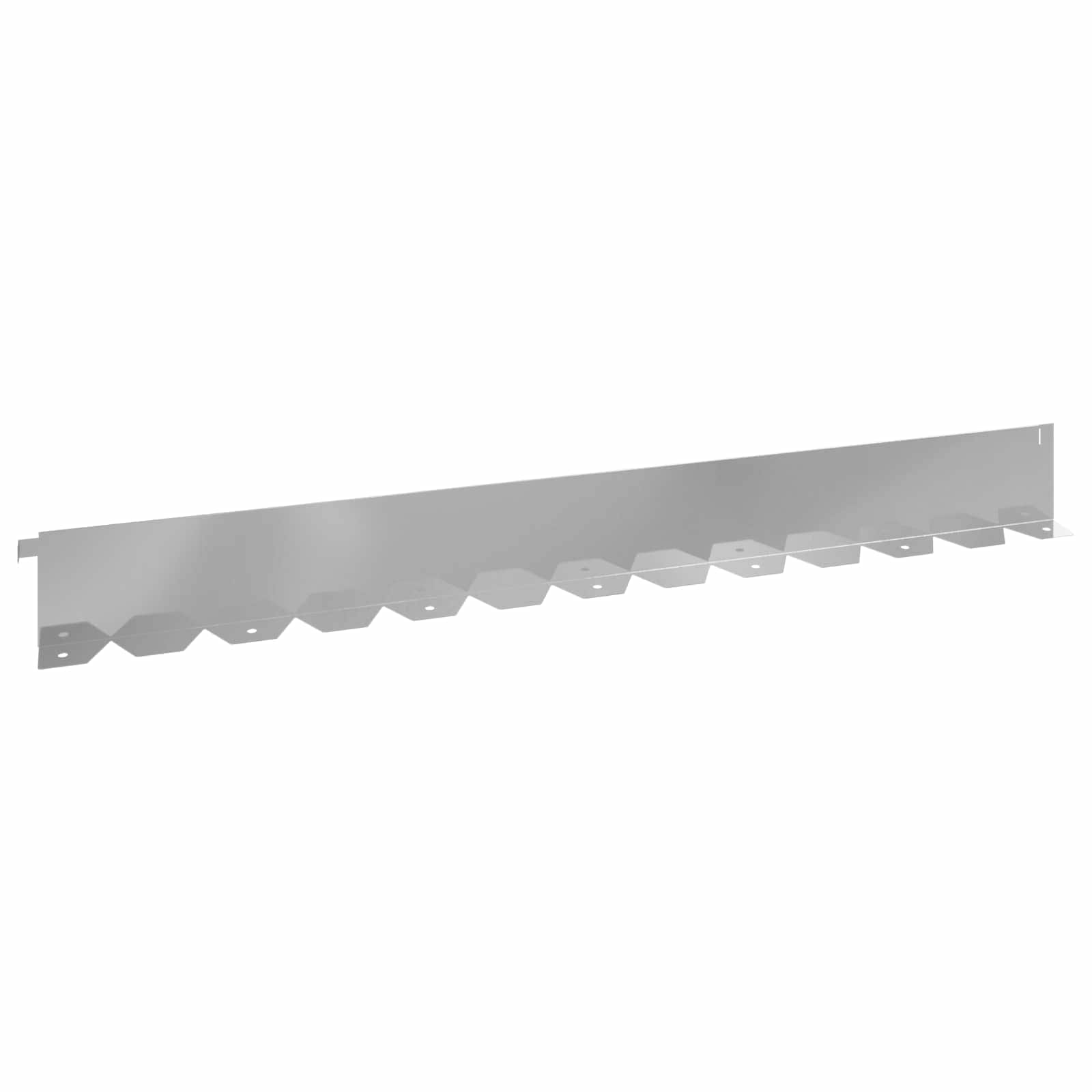 vidaXL Krawężnik do trawnika 20 pcs 102 x 10 x 4 cm Stal srebrny
