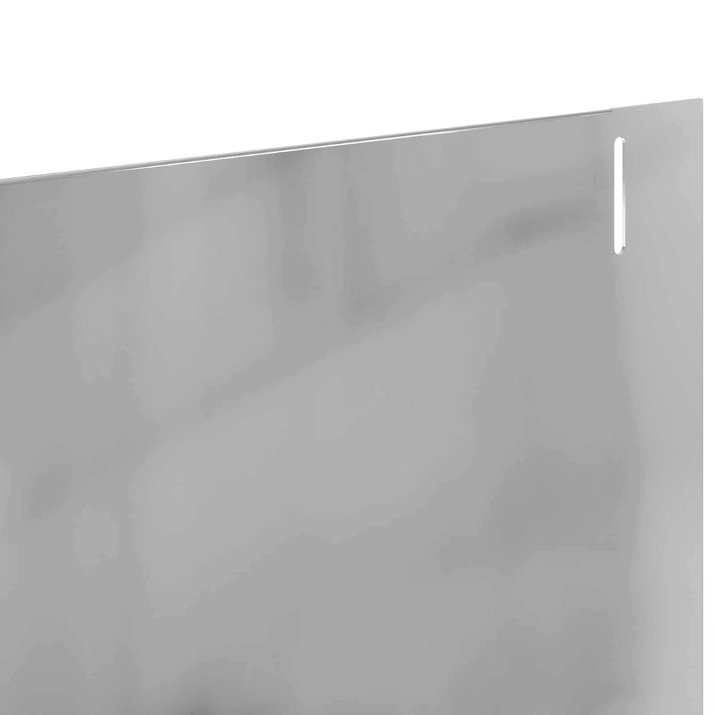 vidaXL Krawężnik do trawnika 30 pcs 102 x 10 x 4 cm Stal srebrny