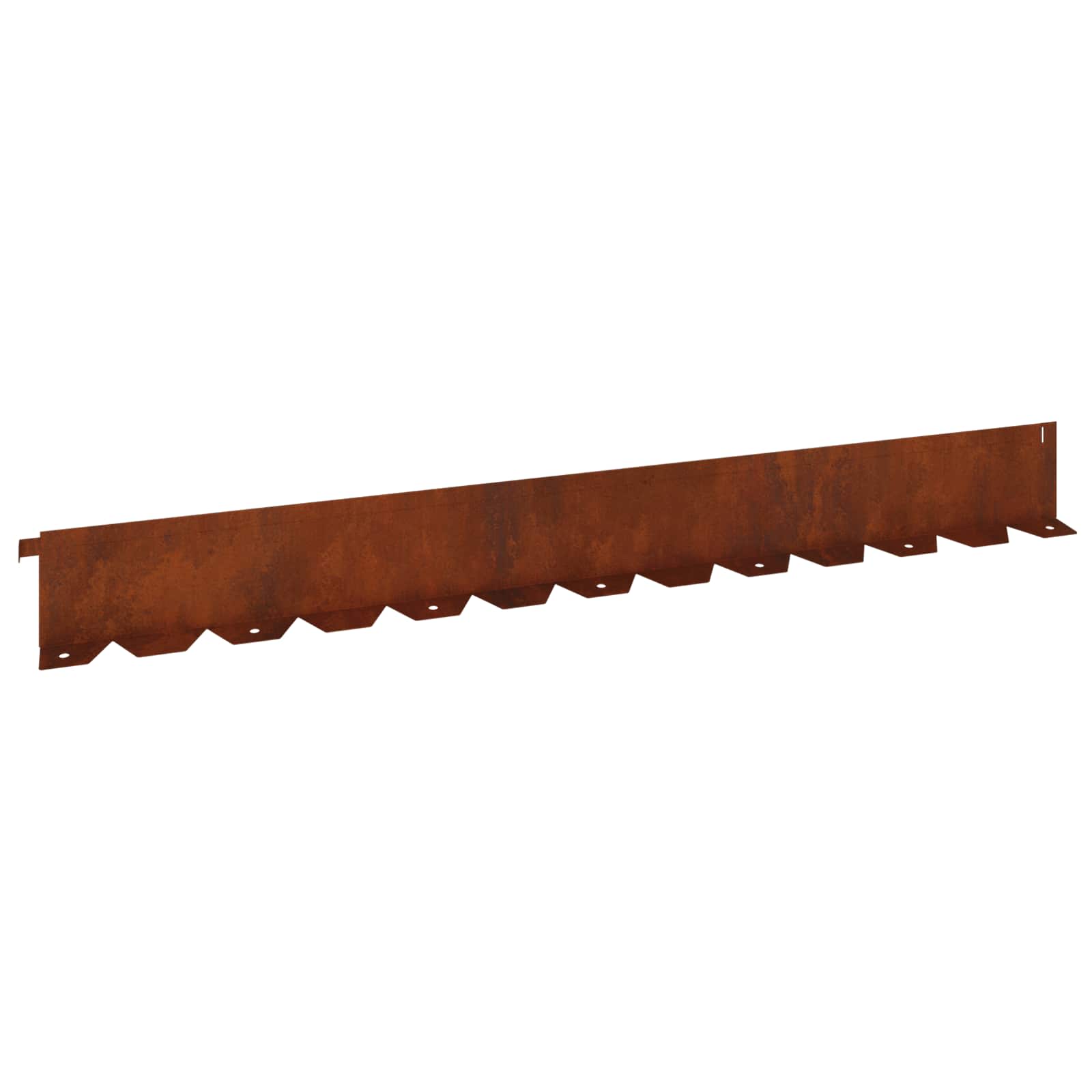 vidaXL Krawężnik do trawnika 30 pcs 102 x 10 x 4 cm Stal Rdzawy